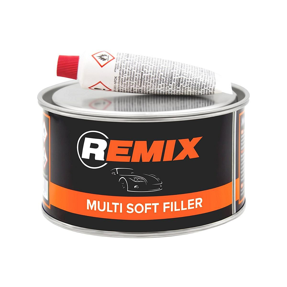 REMIX RM-MSF-250 Multi Soft Filler 2K Шпатлевка автомобильная универсальная полиэфирная 0,25 кг. с отвердителем #1