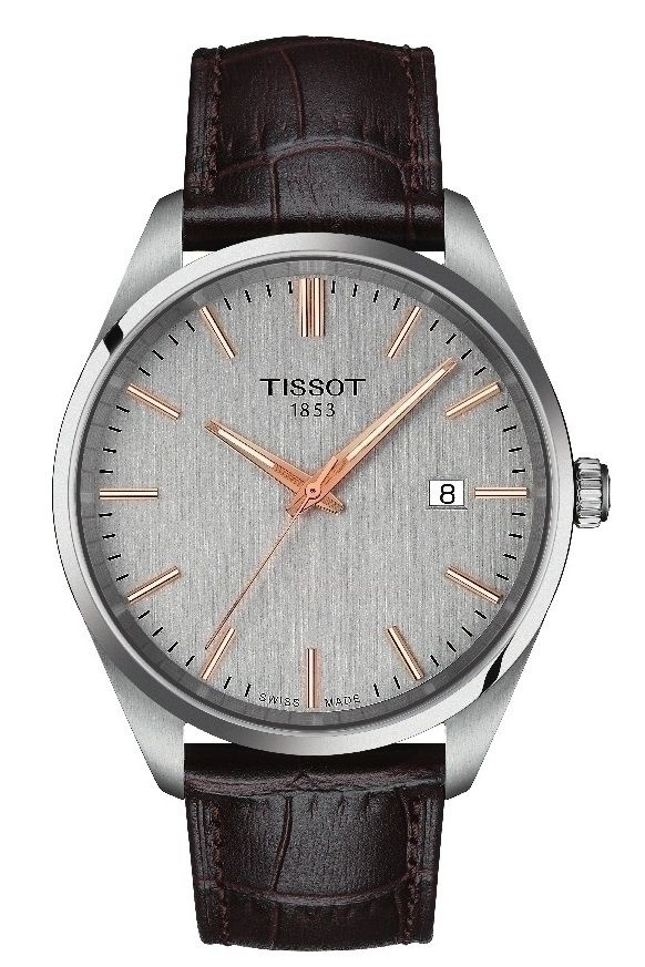 Швейцарские кварцевые наручные мужские часы Tissot PR 100 T150.410.16.031.00 на кожаном ремешке, с водозащитой #1