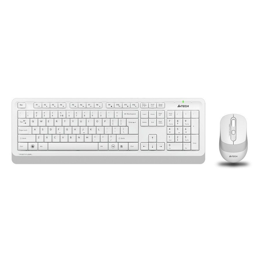 Клавиатура + мышь A4Tech Fstyler FG1010, USB беспроводная Multimedia (FG1010 WHITE)  #1
