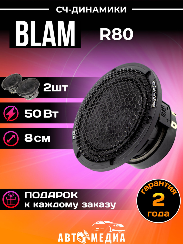 Акустическая система BLAM R80 среднечастотные динамики 8см./комплект 2 шт.  #1