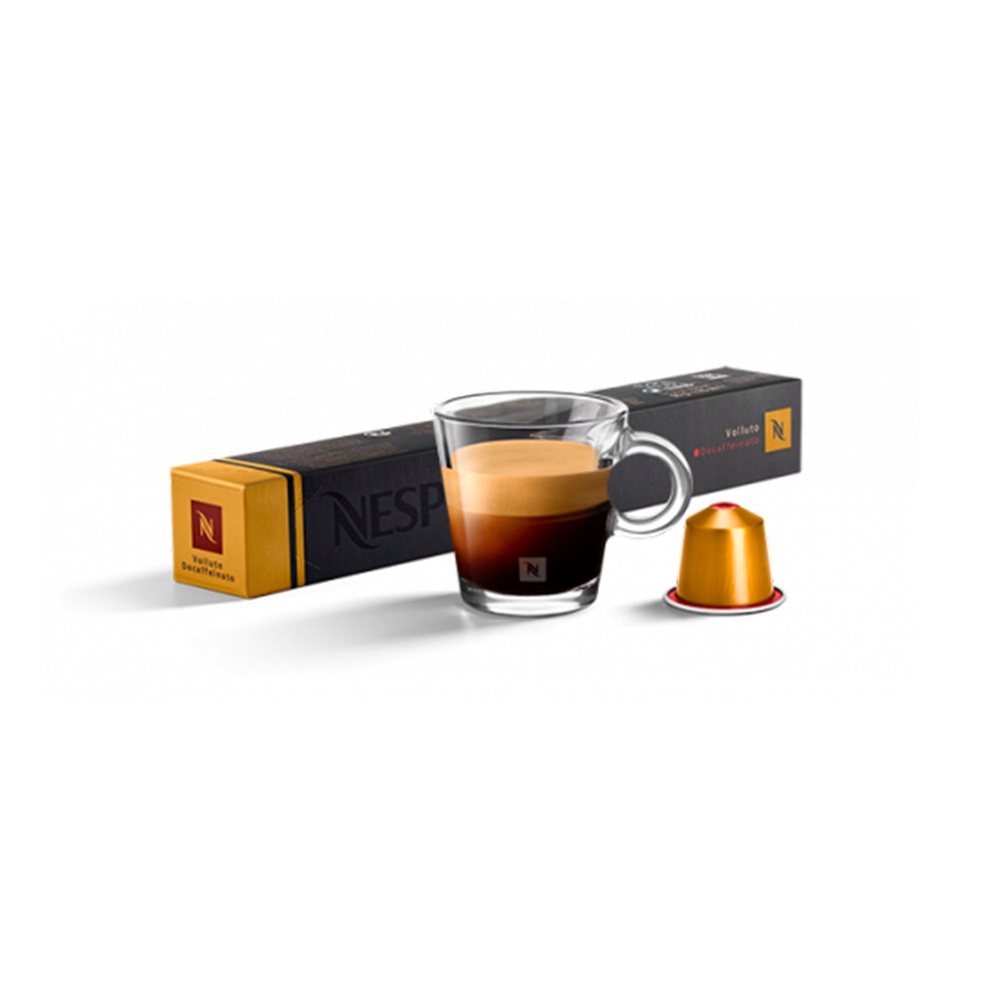 Кофе в капсулах Nespresso Volluto Decaffeinato - Сладкий бисквит с фруктовыми нотами - 10 шт  #1