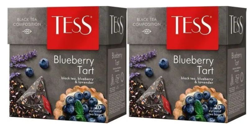 Чай Tess Blueberry Tart черный ароматизированный 20 пир - 2 штуки #1