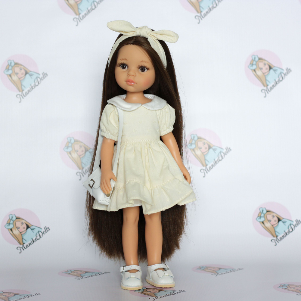 Одежда/аксессуары для кукол Паола Рейна (Paola Reina) 32-34 см, Платье + украшение для волос  #1