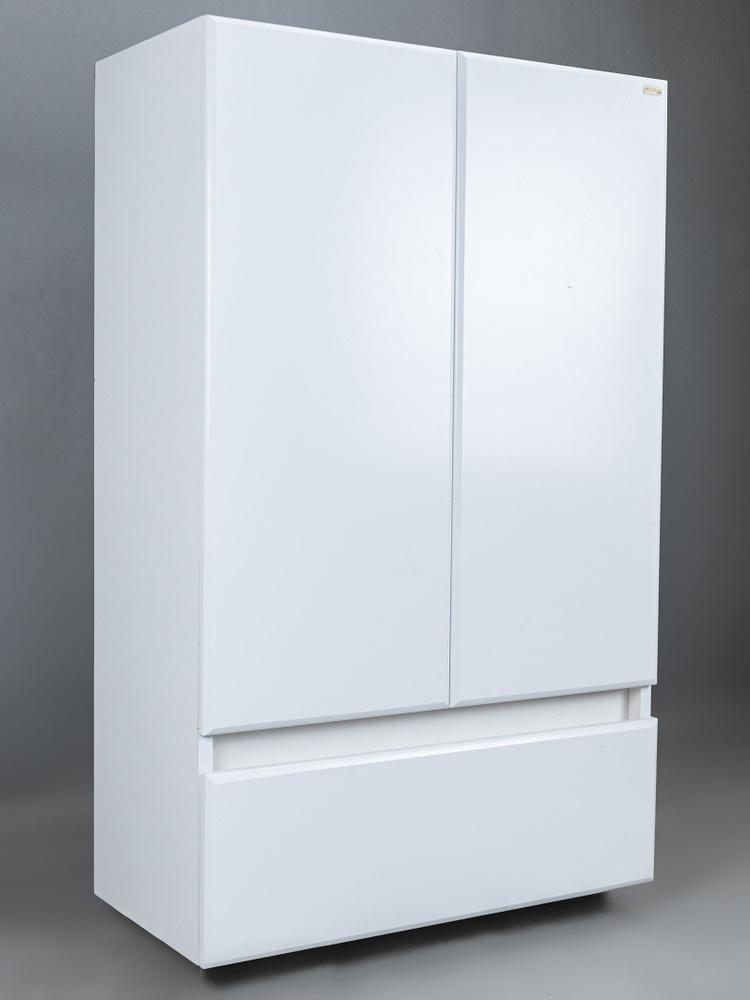 Шкаф навесной BESTEX Универсал, навесной, с ящиком, белый, 60x30х96  #1