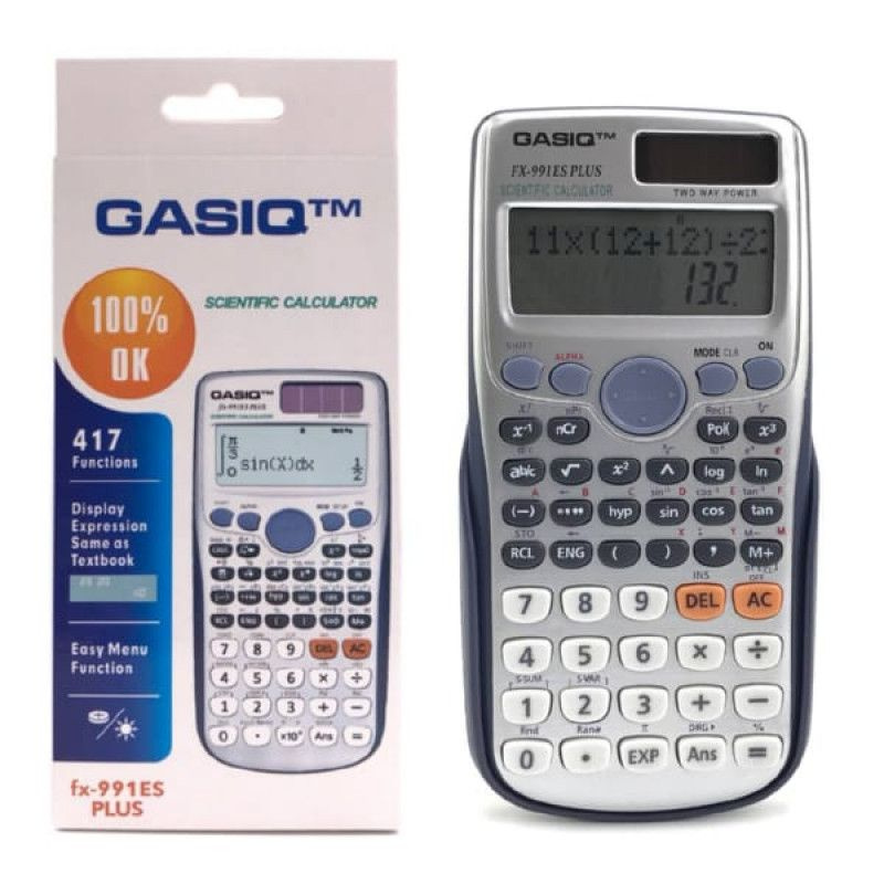 Калькулятор инженерный GASIQ FX-991ES PLUS-2 (162х77 мм), 417 функций, двойное питание  #1