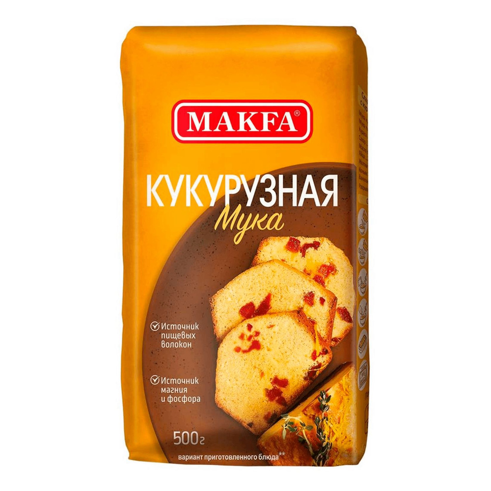 Мука Макфа кукурузная 500 г 2шт #1