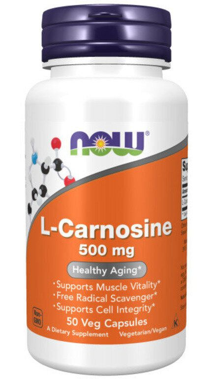 L-Карнозин" ("L-Carnosine") (капсулы массой 655 мг), NOW Foods, 50 капсул  #1