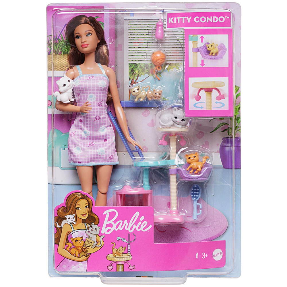Игровой набор Mattel Barbie с котятами #1