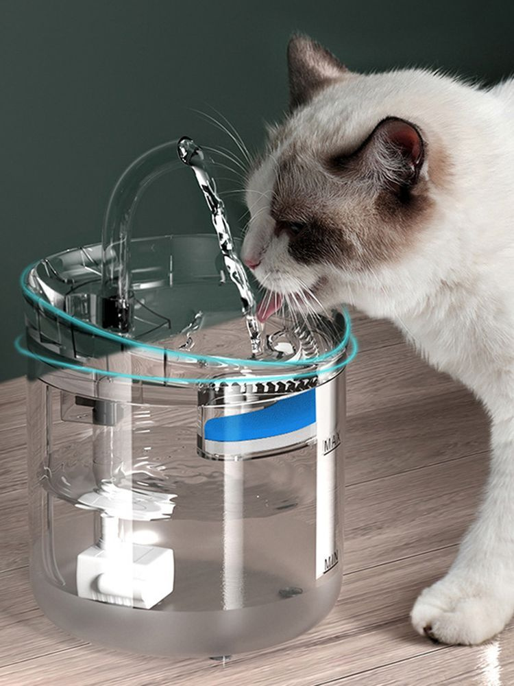 Автоматическая поилка "Фонтан" для кошек и собак с датчиком движения  #1