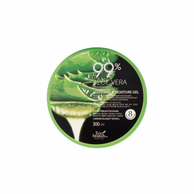 Eco Branch Aloe Vera 99% Успокаивающий и увлажняющий гель для лица с экстрактом алоэ  #1