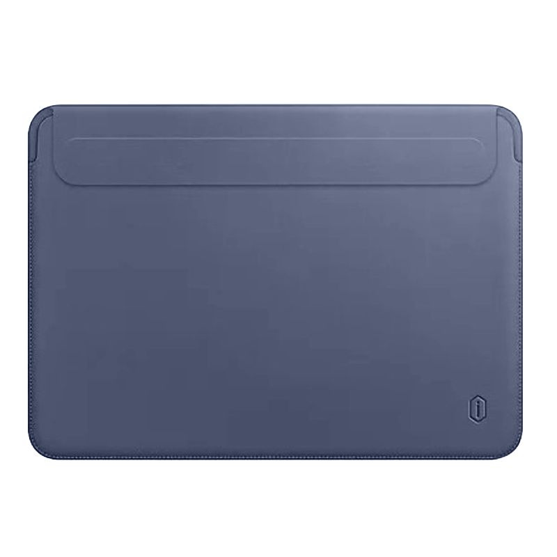 Чехол Папка Для Ноутбука Wiwu Skin Pro II PU Leather Sleeve For Macbook 14.2 2021 Navy Blue  #1