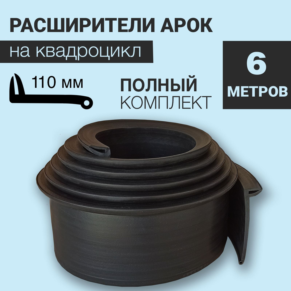 Расширители арок на квадроцикл универсальные (110 мм, 6 метров)  #1