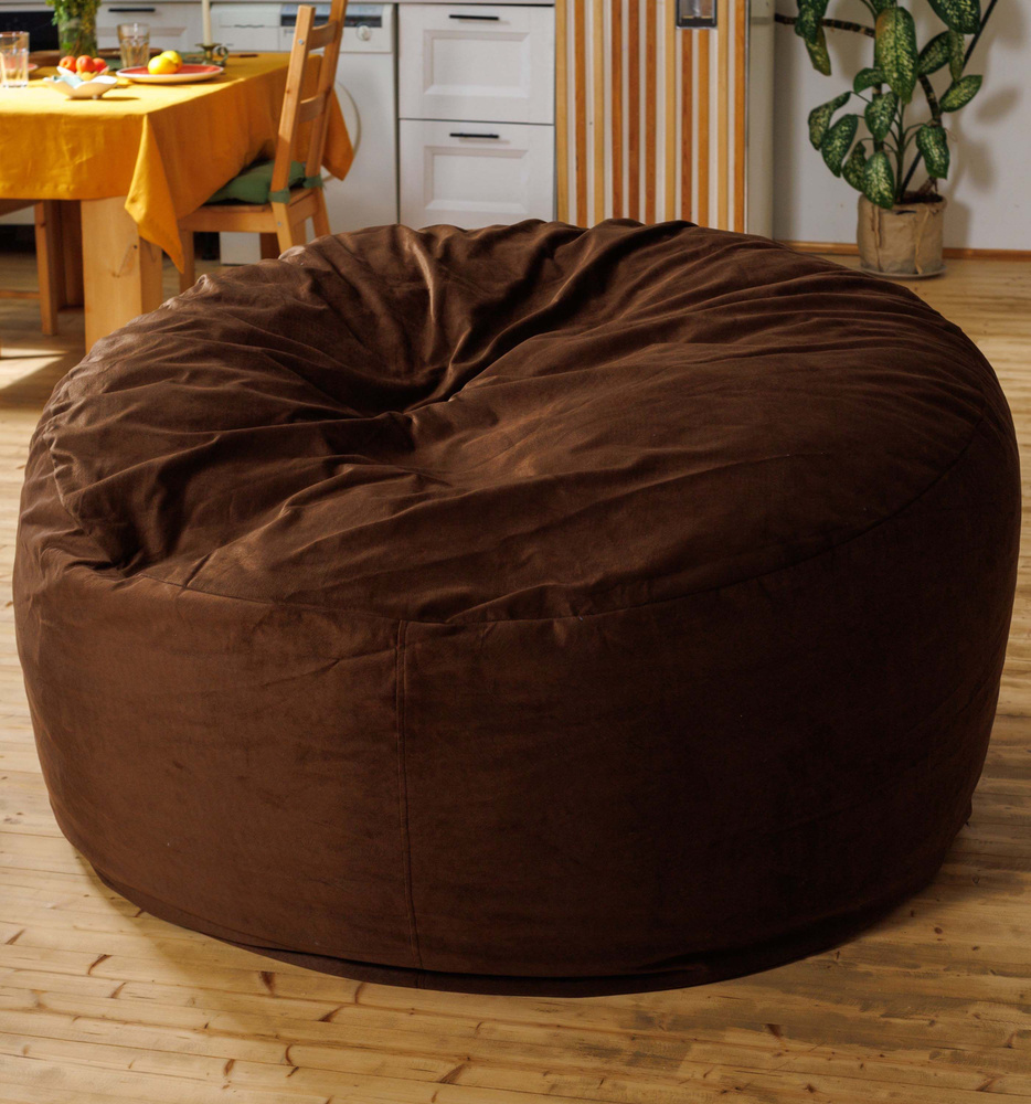 Bubble Bag Чехол для бескаркасной мебели Пуфик, Велюр натуральный, Размер XXL  #1