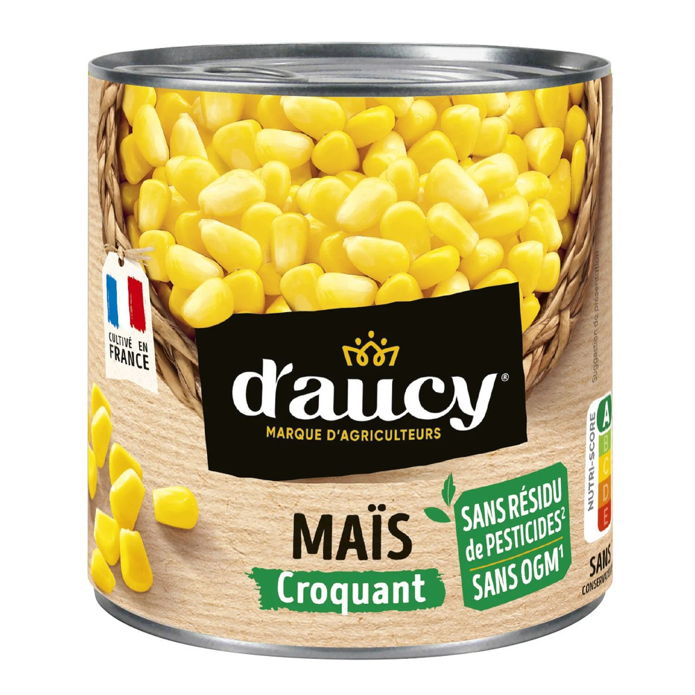 Кукуруза натуральная консервированная D'AUCY (Франция) 300г  #1