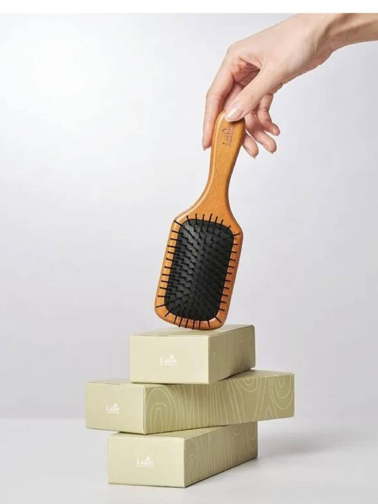 LA'DOR / Расческа MINI WOODEN PADDLE BRUSH #1