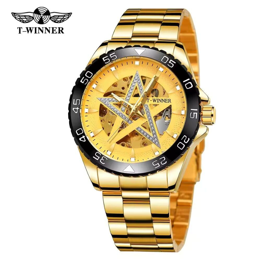 Часы наручные T-WINNER Автоматические со звездой скелетоны водостойкие  #1