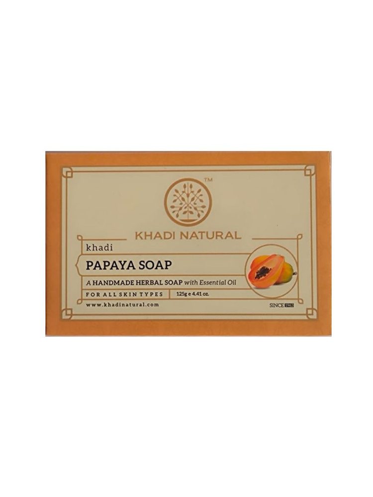 Papaya Soap, глицериновое мыло ручной работы, с маслом папайи, 125 г  #1