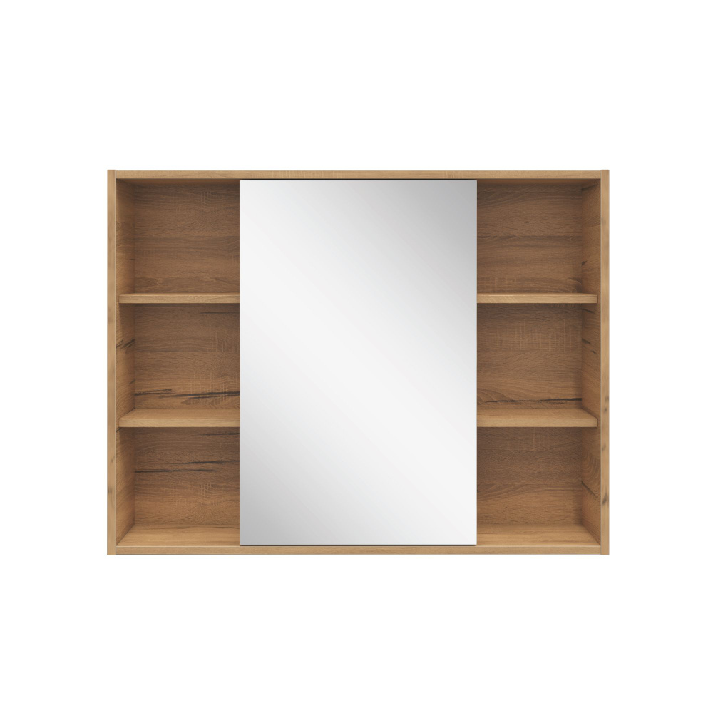 Зеркальный шкаф подвесной SanStar Lavanti 100 для ванной комнаты Дуб вотан  #1