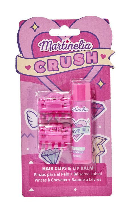 Набор детской косметики Crush Hair Clips & Lip Balm Strawberry #1