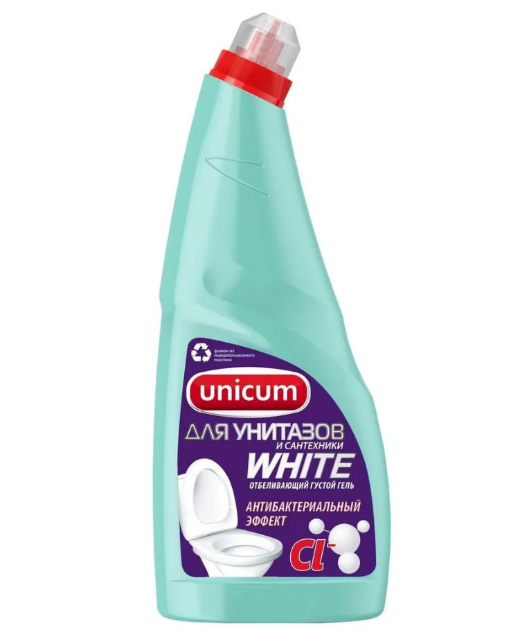 Unicum Гель для чистки унитазов с Гипохлоритом, 750 мл #1