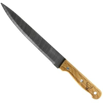 Нож кухонный КНР Профессионал 180 мм, из нержавеющей стали, деревянная ручка  #1