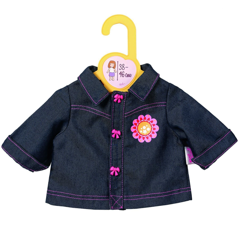 Одежда для кукол Baby born и Baby Annabell Джинсовая курточка с аппликацией Zapf Creation  #1