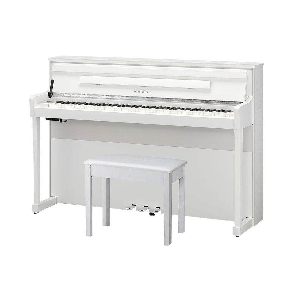 KAWAI CA901 W - цифровое пианино, 88 клавиш, банкетка, механика Grand Feel III, цвет белый матовый  #1