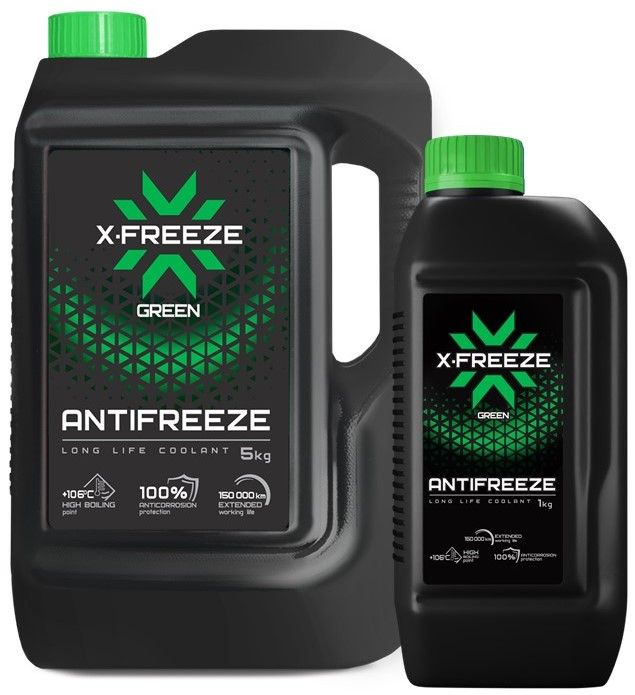 Антифриз X-Freeze Green G-11 (-40) зелёный Комплект 5 кг+1кг #1