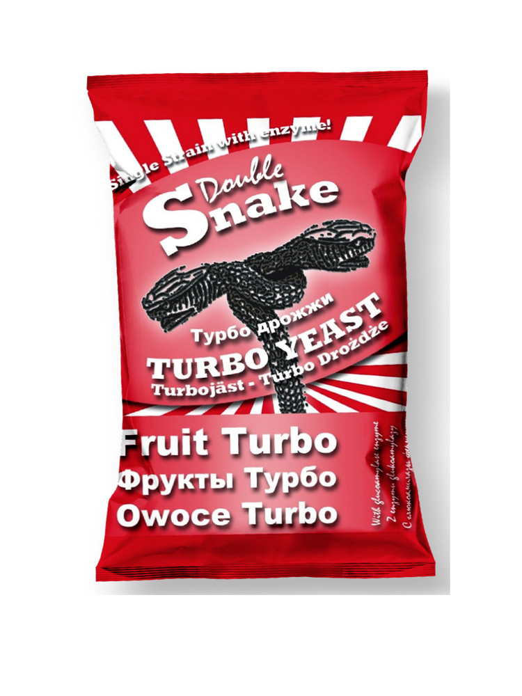 Дрожжи для фруктовых браг Double Snake Fruit Turbo, 49 г #1