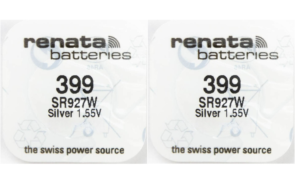 Батарейка Renata 399 (SR927W) Silver Oxide 1.55V 2 шт Швейцария #1