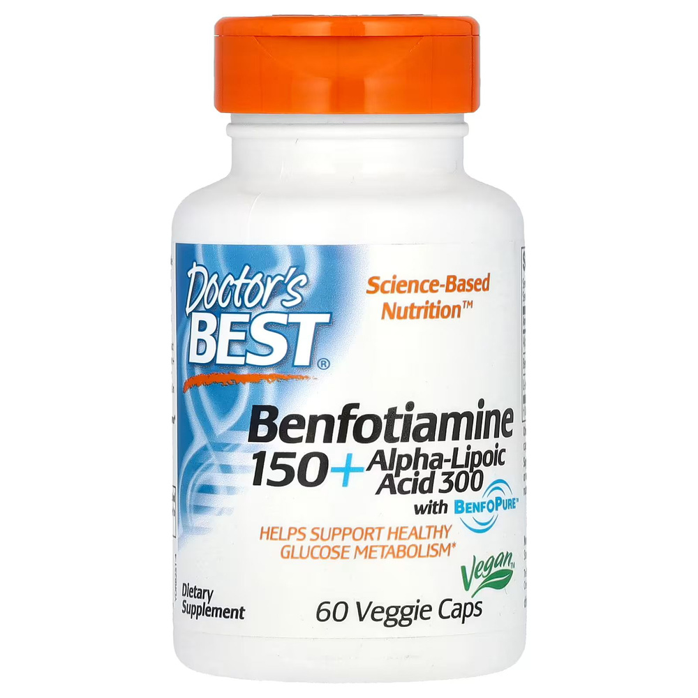 Dоctor's Best Benfotiamine 150 + Alpha-Lipoic Acid 300 60 капсул #1