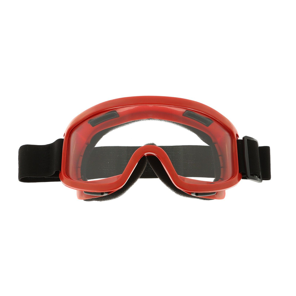 Очки-маска для езды на сноуборде, горных лыжах, мототехнике и снегоходах, стекло прозрачное, желтые  #1