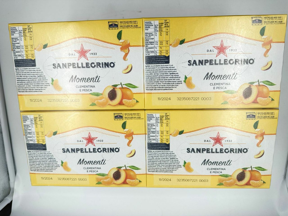 Sanpellegrino Momenti / Клементин и Персик, 24шт. x 0.33 л. #1