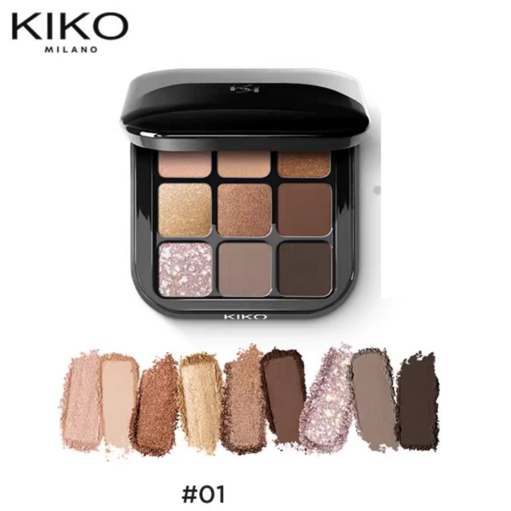 KIKO MILANO Палетка теней для век Glamour Multi Finish Eyeshadow Palette #1