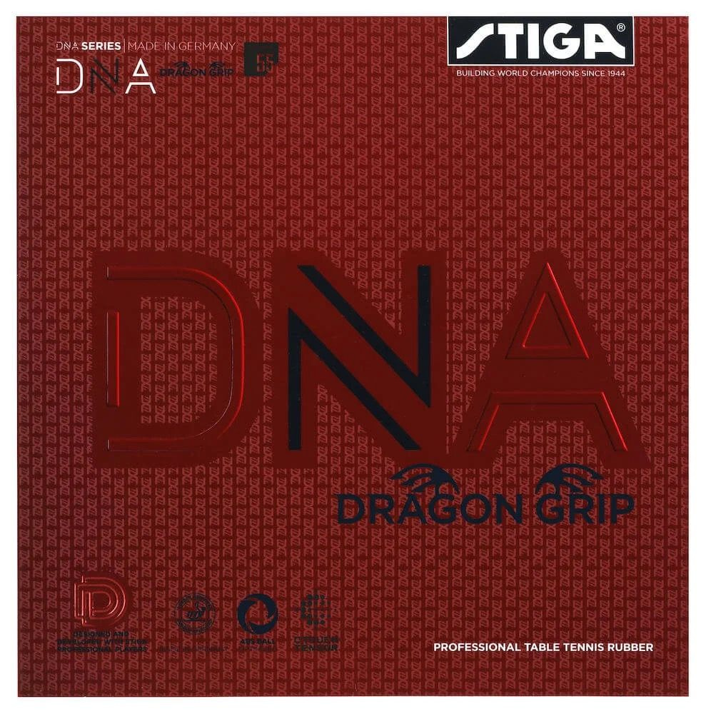Накладка для ракетки Stiga DNA Dragon Grip 55, черная #1