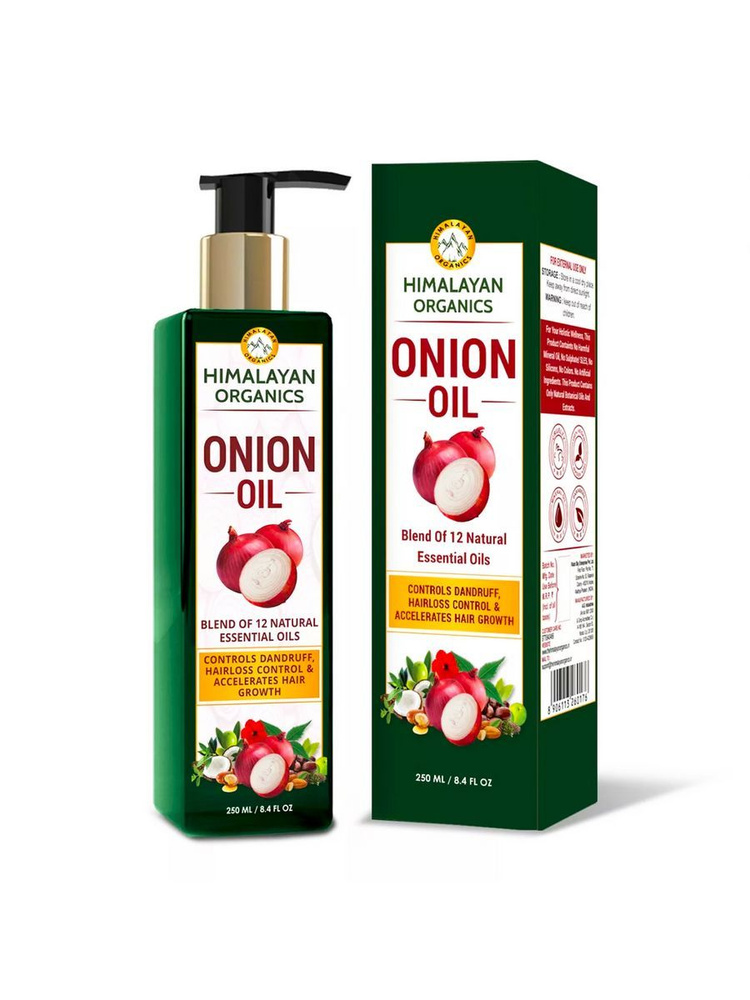 Himalayan Organics Onion Hair Oil, Луковое масло для волос, 250мл #1