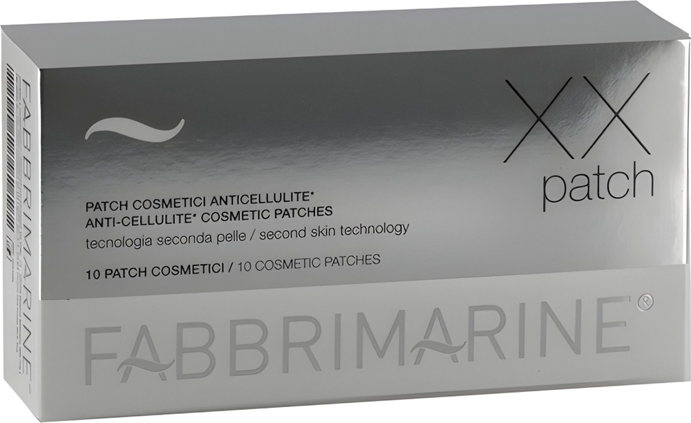 Антицеллюлитные патчи XX Patch (10шт) / FABBRIMARINE / Anti-Cellulite Cosmetic Patches /  #1