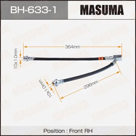 Шланг тормозной "Masuma" BH-633-1 N- front FX35, FX50 S51 RH #1