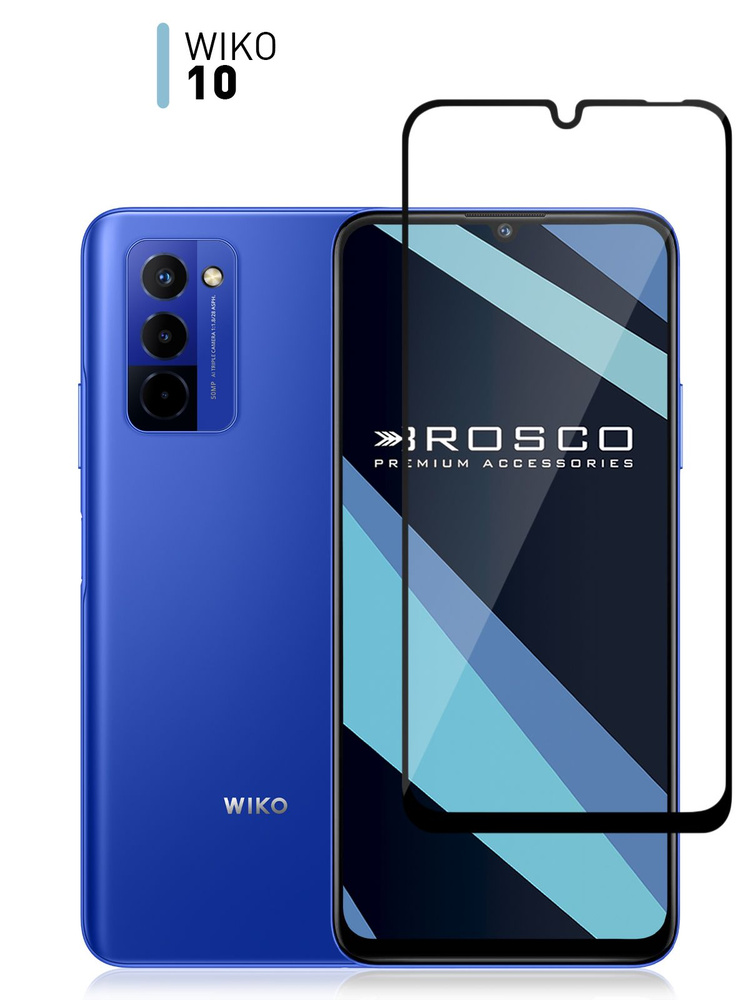 Защитное стекло для Wiko 10 (Вико 10) с олеофобным покрытием, ROSCO  #1