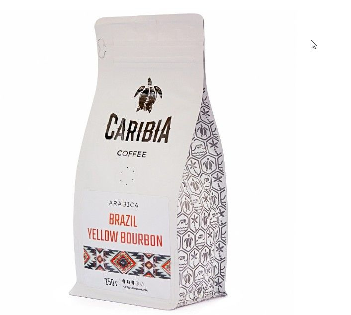 Кофе зерновой Caribia Arabica Brazil Yellow Bourbon #1