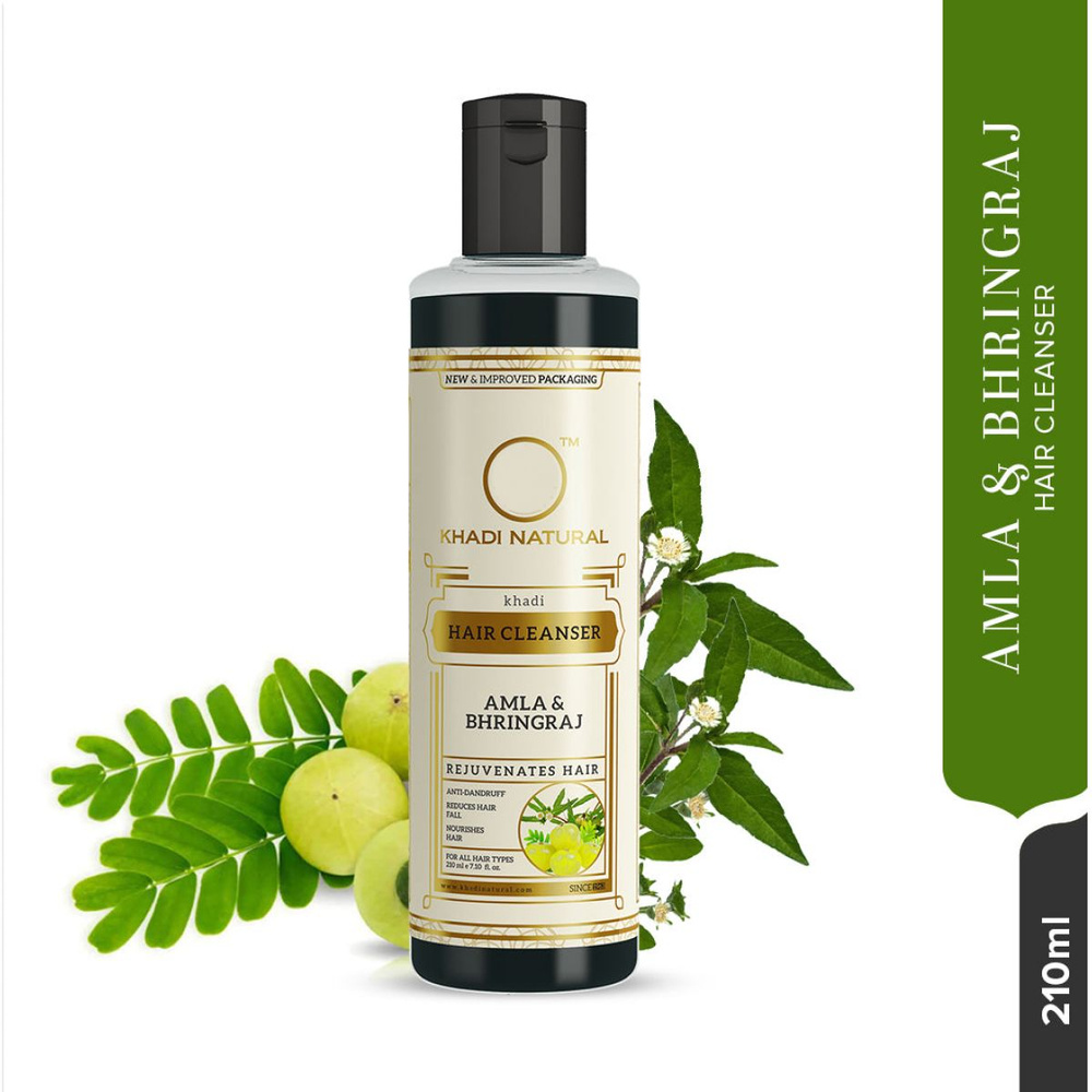 Шампунь для волос Khadi Natural Амла и Бринградж (Amla & Bhringraj Hair Cleanser, Rejuvenates Hair), #1