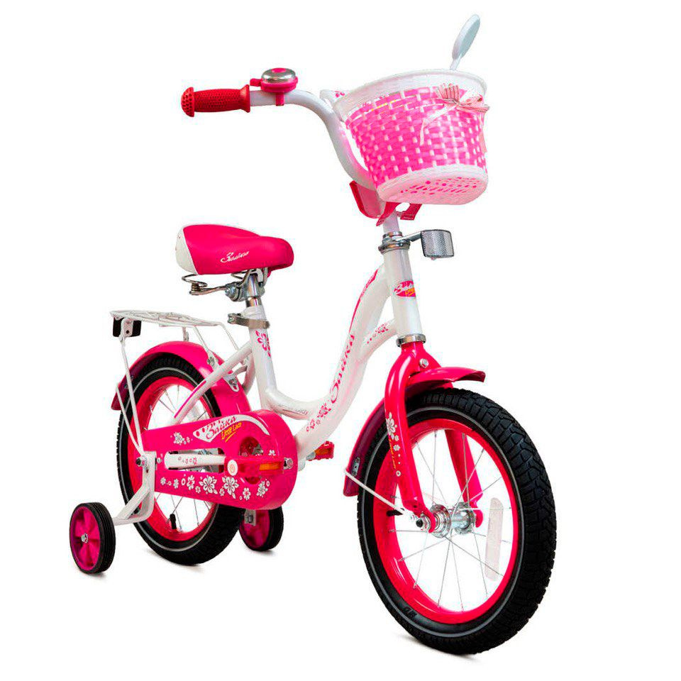 Велосипед детский двухколесный 18" ЗАЙКА, велосипед для девочки  #1