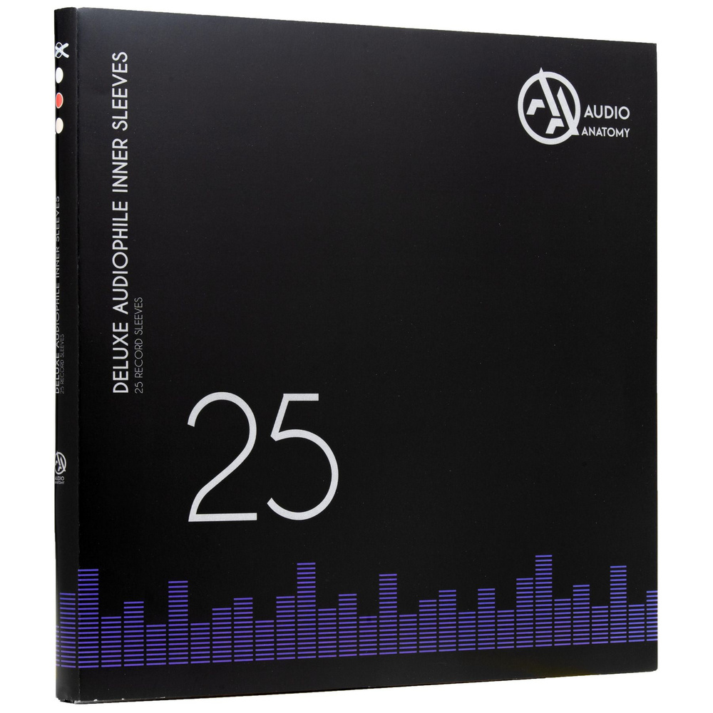 Внутренние бумажные конверты для пластинок Audio Anatomy DELUXE 12", BLACK (25 шт)  #1