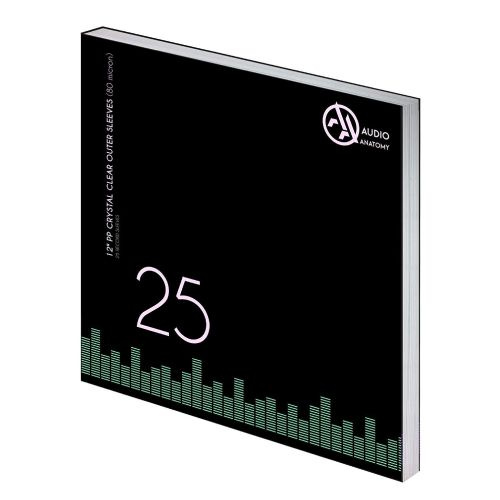 Внешние прозрачные конверты для пластинок Audio Anatomy 12", 80 микрон, полипропилен (25 шт)  #1