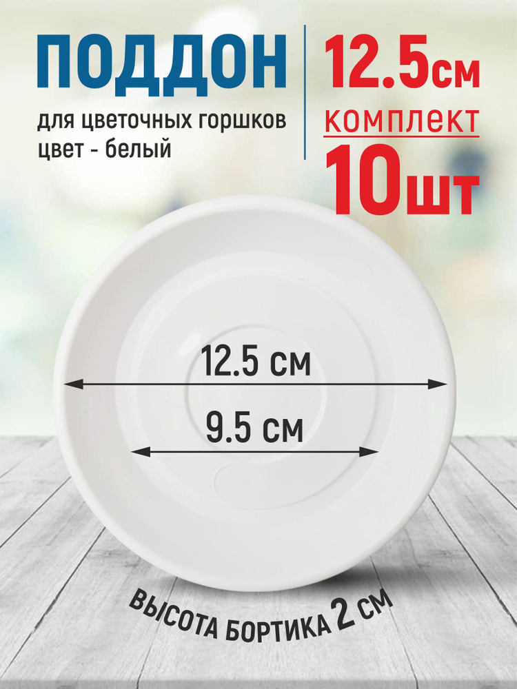 5plast Поддон для цветов,12.5х12.7х1.9см #1