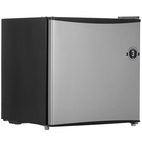 Холодильник компактный DEXP TF050D серебристый 43 л, внешнее покрытие-металл, размораживание - ручное, #1