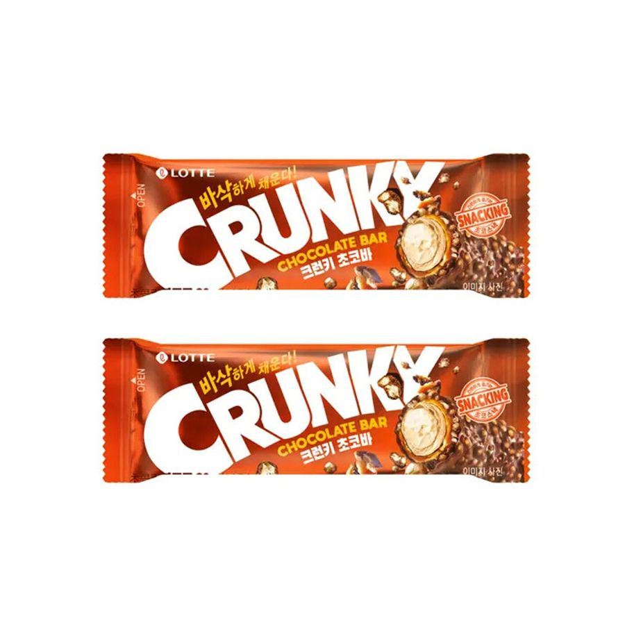 Шоколадный батончик хрустящий Crunky Choco, 2 шт. по 30 г #1