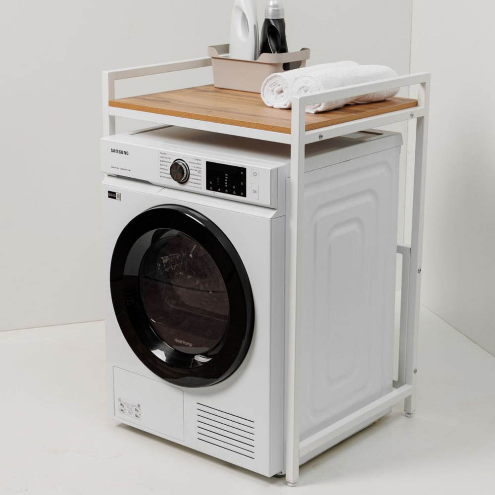 Стеллаж для стиральной машины/Стеллаж для сушильной машины/Для ванной комнаты/Дуб Вотан  #1