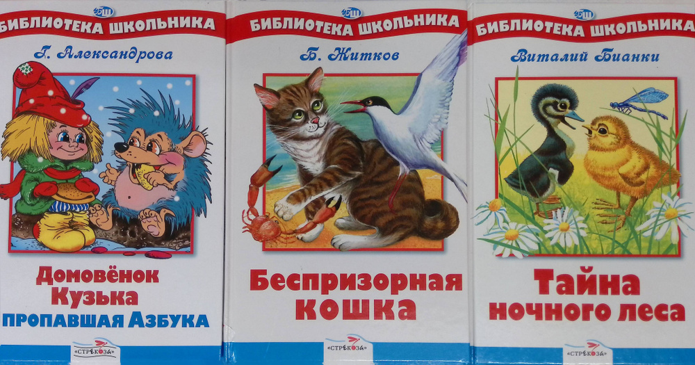 Комплект из 3 книг: Домовенок Кузька и пропавшая Азбука; Беспризорная кошка; Тайна ночного леса  #1