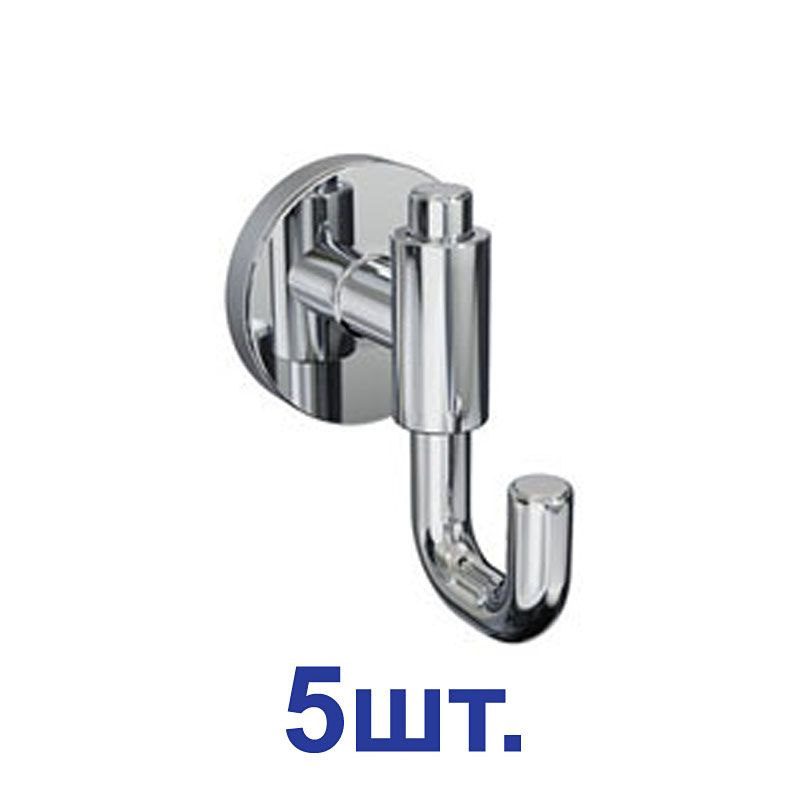 Крючок для ванной Fora Lord одинарный на шуруп металл хром (FOR-LORD054CR/2859) (5 шт.)  #1